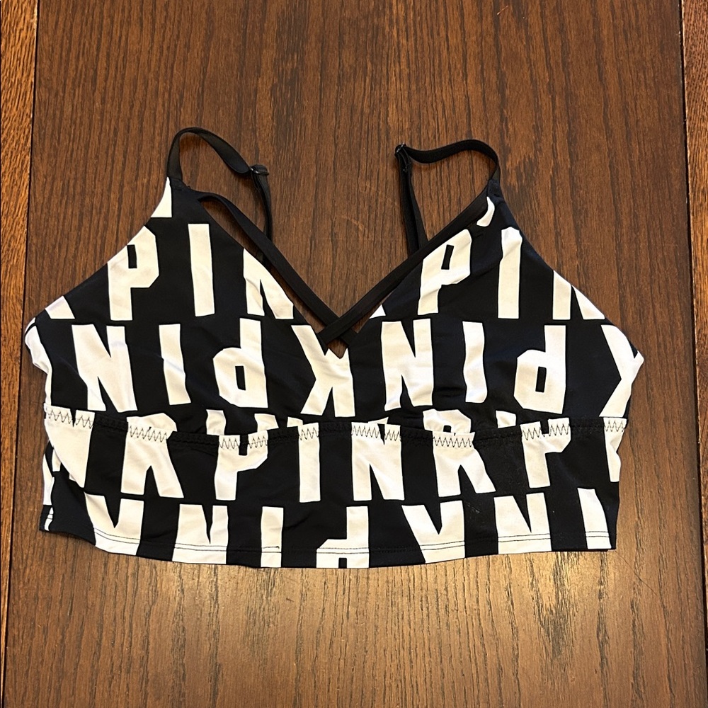 PINK Victoria's Secret Monochrome Sports Bra